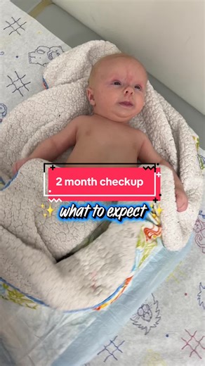 Your baby’s 2-month checkup is a BIG one — here’s exactly what happens so you can walk in prepared 👶🩺 At this visit, your pediatrician will: ✔️ Measure weight, length, and head size to track healthy growth ✔️ Check milestones like smiling, cooing, eye tracking, and head control ✔️ Do a full head-to-toe physical exam ✔️ Talk feeding, sleep, spit-up, and gas ✔️ Review safe sleep and car seat safety 💉 Vaccines are also given at this visit, including protection against whooping cough, polio, pneu