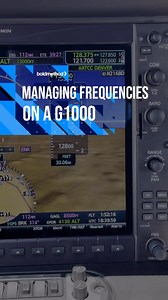 Managing frequencies on a Garmin G1000 #learntofly #ifr #instrumentpilot #flighttraining #studentpilot | Boldmethod