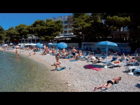 Croatia Beach Walk Tour | Makarska Riviera Summer Vlog 🌴☀️