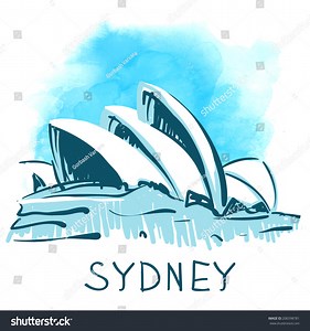 July 19 2014 Sydney Opera House Stock Vector (Royalty Free) 206598781 | Shutterstock