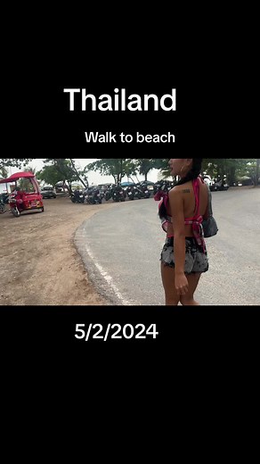 Walking to the Beach in Thailand