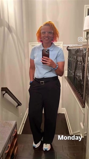 If we were walking, I’d tell you it’s Week 6 of school and outfits are courtesy of Sam’s Club. 🛒✨ #mrsmitchell #stepz4mylife #stepping4mylife #stephanie #mrsmitchell