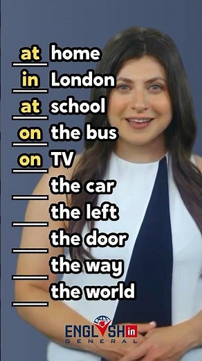 Prepositions of Place - IN, ON, AT