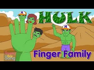 HULK Finger Family Nursery Rhyme for Children