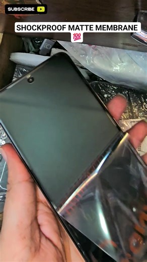 Shockproof matte membrane for curved display #shorts #ytshorts #mobileskin #mobilecover