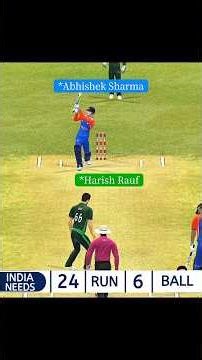 India vs Pakistan: Can Abhishek Sharma Pull Off The Impossible Chase? 🤯 | #realcricket #shorts