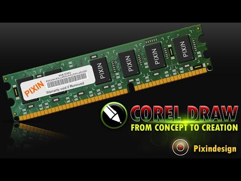 CorelDRAW Me Computer RAM Design 🔥 Realistic 3D Look | Step by Step Tutorial#graphicdesign#coreldraw