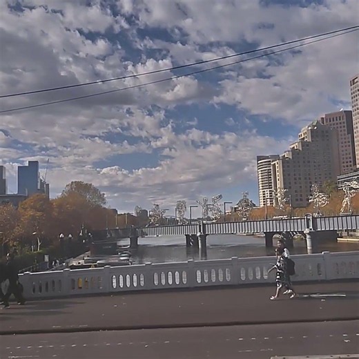 Entering Melbourne's City Centre