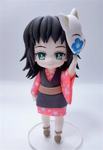 Chibi Makomo: The Fox Mask in Demon Slayer!