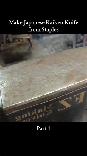 71K views · 392 reactions | Part 1 Make Japanese Kaiken Knife from Staples #making #forging #knives #damascus #blacksmithing | Fz knivess | Facebook