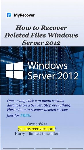 Recover Deleted Files on Windows Server 2012 – FREE! #datarecovery #server