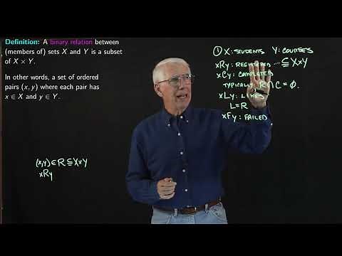 Lecture 41(A): Binary Relations