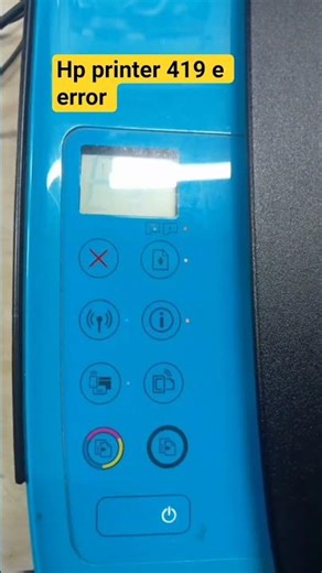 hp printer 419 e error light blinking #hpprinterservice #hpprinterrepairokc #trendingshorts