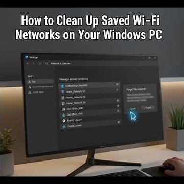How to clean up saved Wi Fi networks on your Windows PC