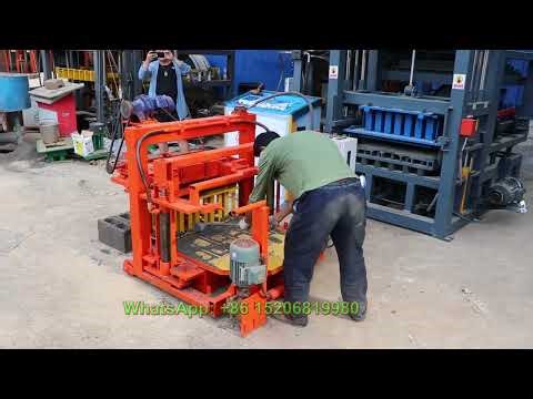 cheap electric movable hydraulic cement concrete block making machine for hollow solid blocks bricks