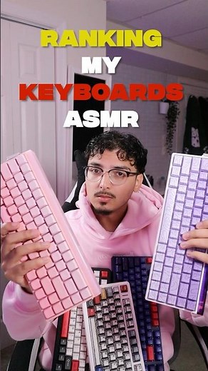 RANKING MY KEYBOARDS ASMR #techtok #keyboardasmr #keyboard #asmr