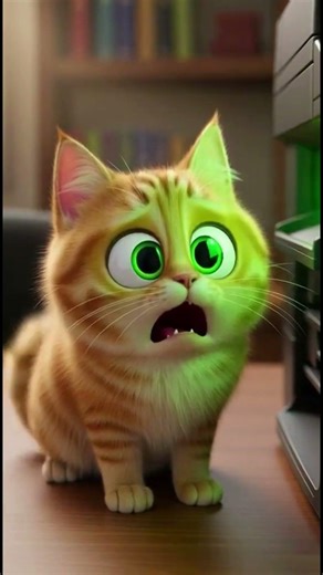 Cat vs Printer! Epic Battle for Paper #cat #мультик