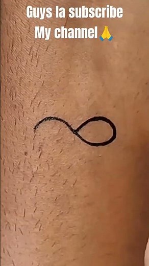 DIY How to make infinity♾️ sign tattoo| #viral #trending #viralvideo #short #shorts