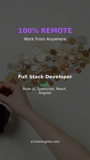 Hiring: Full Stack Developer | Work From Home $60 - $120/hr #Shorts