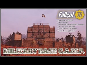 FALLOUT 76 - MILITARY CAMP Design 1 - Large Military Base Compound