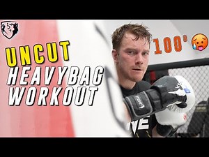 Heavybag Workout in 100º — Boxing & Muay Thai Kickboxing (Uncut 2022)