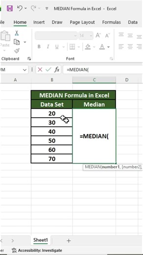 Median in Excel | How to Find Middle Value Using MEDIAN Formula