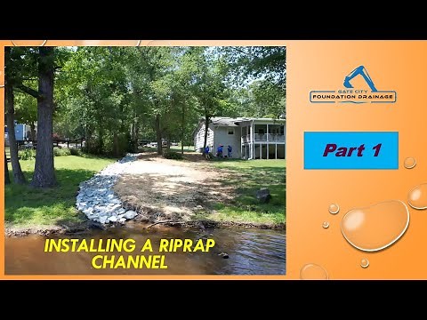 Installing a Riprap channel Part 1 of 3