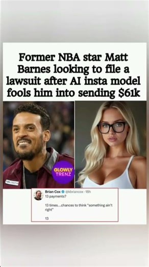 😳 AI INSTA MODEL Scams Matt Barnes Out Of $61K! He's Ready to SUE. #shorts