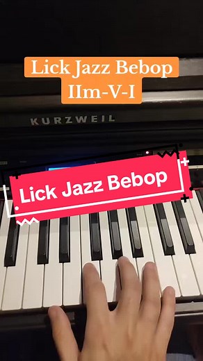 Jazz Lick Bebop 🎹🎹 #jazz #bebop #piano #learn #solo #jazzy #pianist #foryoupage