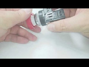 Instructions2(Aシリーズ、プッシュロック式押しボタンのボタンの取り外しと取り付け方法)