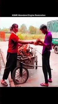 ASMR Abondond Engine Restoration #shorts