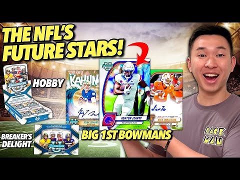 The 1ST CARDS of FOOTBALL'S NEXT STARS have arrived! 😮🔥 2024 Topps Bowman University Chrome Review