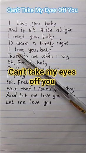 Can't take my eyes off you song by frankie valli #frankievalli #song #shorts