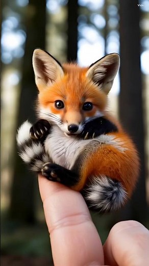 "The Cutest Fox Pup You’ll Ever See – Tiny and Adorable!"