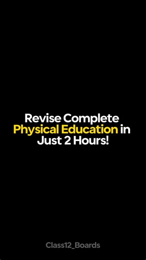 CBSE Class 12 Boards | Comment ‘PE’ to Get Class 12th Physical Education Short Notes PDF Link in Your DM - Revise Complete Class 12 Physical Education in just 2... | Instagram