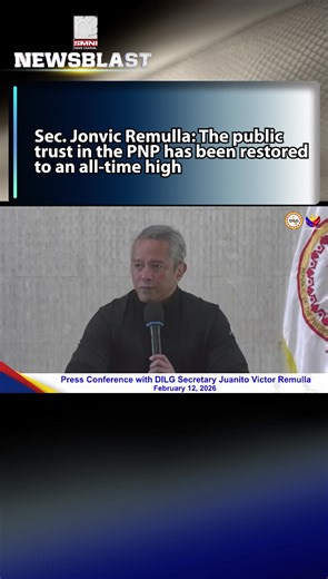 'VERY PROUD OF THE PNP SERVICE' DILG Sec. Jonvic Remulla proud as PNP rating hits 80% | Newsblast