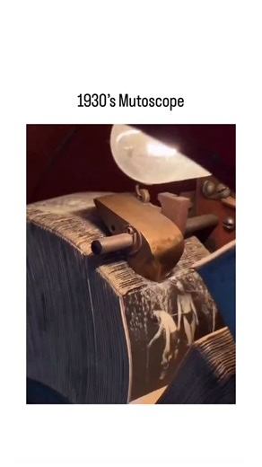 👁️ on Instagram: "- The post features a 1930s Mutoscope in operation, a hand-cranked device that flips photographic cards to create motion illusions, as shown in the 9-second video of a user inserting a coin and viewing a dance scene through the eyepiece. - Invented in 1894 by Herman Casler and W.K.L. Dickson as a rival to Thomas Edison’s Kinetoscope, it used larger, more durable card reels over fragile film strips, becoming a staple in penny arcades until the 1910s. - With over 12,000 views an