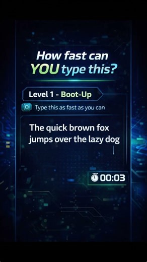 How Fast Can YOU Type This? ⏱