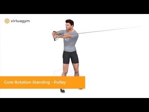 Core Rotation Standing - Pulley