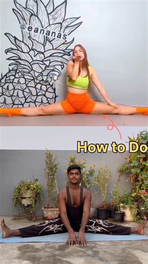 Middle Split Easy Tutorial 😱#easytips#turorial #middlesplit #split #gymnast #flexibility