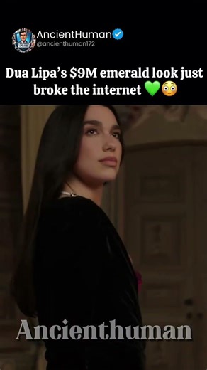 Dua Lipa’s $9M Emerald Look Stuns at Bvlgari Event 💚✨ #dualipa #bvlgari #shorts