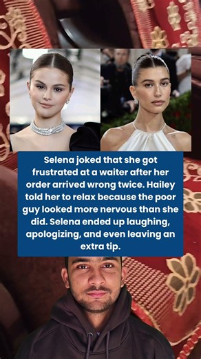 Selena Gomez joked that she got frustrated at a waiter after her order arrived wrong twice