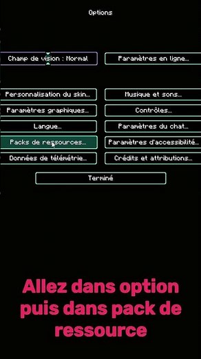 Tuto Comment mettre un pack de texture sur Minecraft ? #minecraft #minecraftshorts (Tuto)