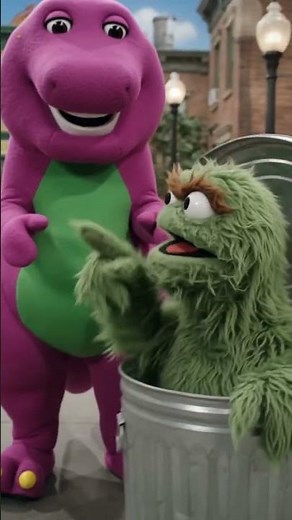 Barney ended up in sesame Street instead of finding Baby bop