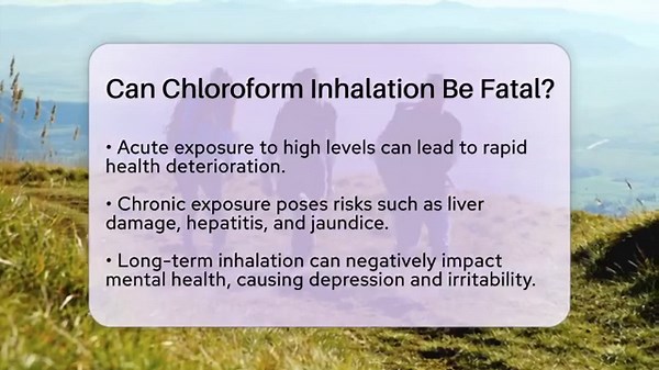 Can Chloroform Inhalation Be Fatal? - Mind Over Substance