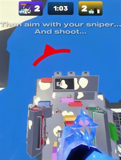 Best sniper trick shot tutorial #rivals #tutorial #roblox #trend #trickshot #sniping