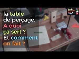 Comment utiliser une table de perçage ?