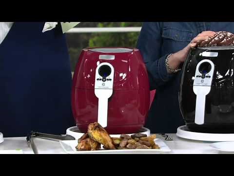 Cook's Essentials 3 qt. 1400 Watt Air Fryer with Recipe Book on QVC