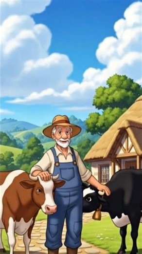 🐮✨ Two Cows’ Mischief ✨🐮Animation video #shorts #cartoon#animation