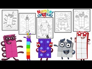 How to Draw the Numberblocks | Learn to Count 6 to 10 | Numberblocks. part 2